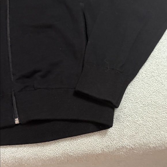 Michael Kors Men's Classic Black Zip-Up Sweater - Picture 5 of 5